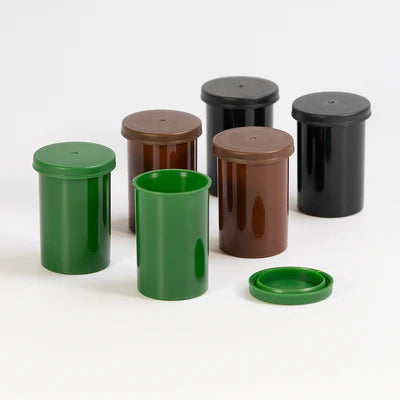 Scatolette da Pista, set di 6, verde - marrone - nero