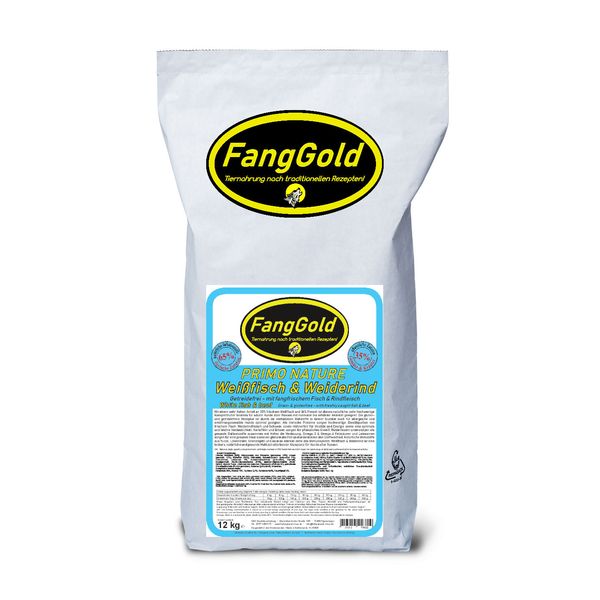 FangGold Primo Nature Pesce Bianco & Manzo di Pascolo 12 kg