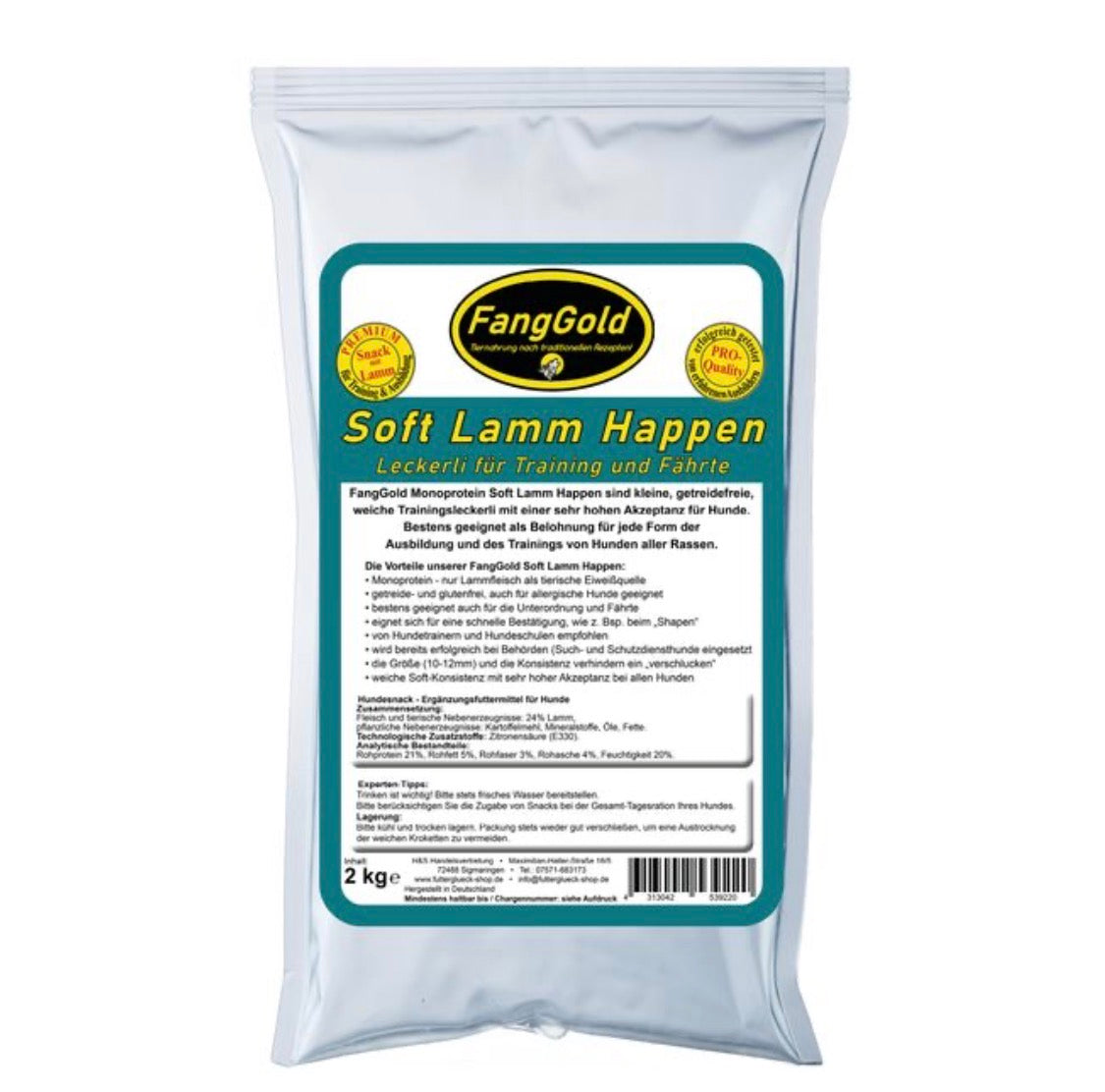 FANGGOLD SOFT LAMB BITES 2 KG
