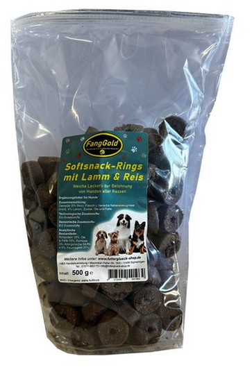 FangGold Softsnack-Rings con Agnello & Riso 500 g
