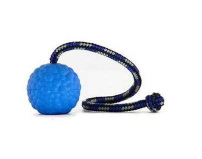 Palla di gomma 7cm piena con corda